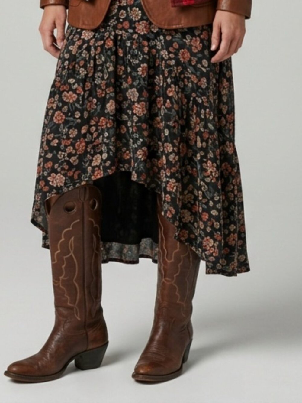 Tony Lama Tall Cowgirl Boots Leather Western KNEE HIGH Cowboy Boots Size 7.5 - Picture 7 of 16